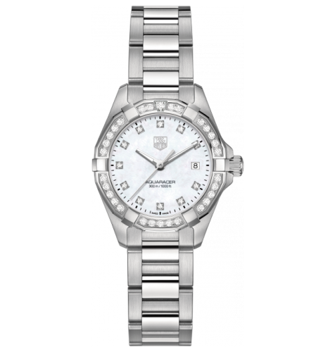 TAG Heuer Aquaracer 300M Quartz 27 Stainless Steel / Diamond / MOP - Diamond / Bracelet